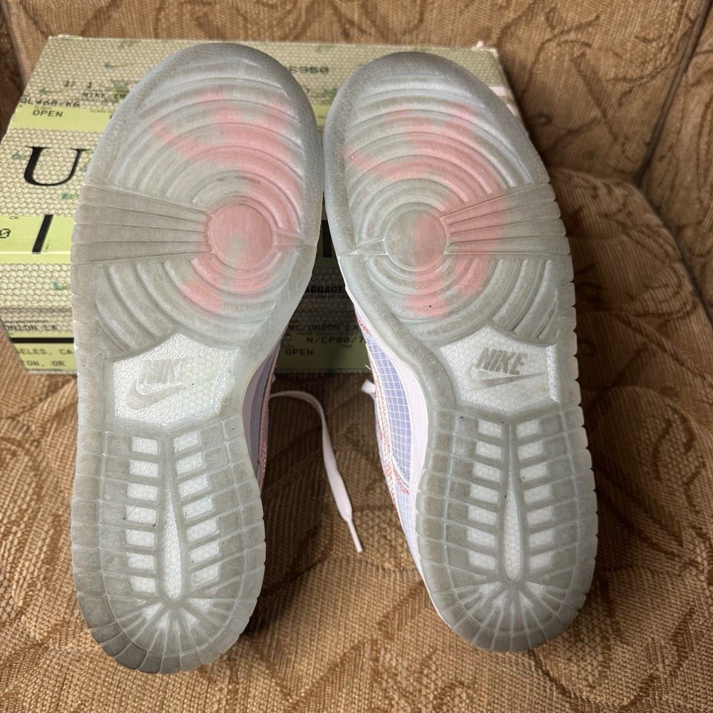 Nike Dunk Low Union Passport Pack Argon Size 8 DJ9649-400 W/Box Very Nice!‎ - Picture 8 of 9